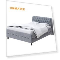 Мягкая Кровать Орматек Como (Veda) 4 (Ткань: Рогожка Levis 85 Серый) 180x190