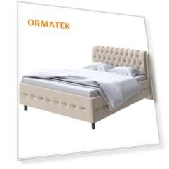 Мягкая Кровать Орматек Como (Veda) 4 (Ткань: Велюр Forest 4 Бежевый) 180x190