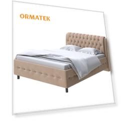 Мягкая Кровать Орматек Como (Veda) 4 (Ткань: Микрофибра Diva Миндаль со стразами) 120x200