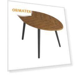 Орматек Стол журнальный Берли (МДФ Дуб американский) 90x50