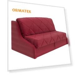 Орматек Диван-кровать Ergonomic Esthete Decor Middle Memory (Ткань: Велюр Forest 13 Красный) 143x210