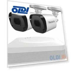 Falcon Eye FE-104MHD KIT Light SMART Комплект видеонаблюдения 4-х канальный гибридный(AHD,TVI,CVI,IP,CVBS) регистратор; Видеовыходы: VGA;HDMI; Видеовх