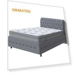 Мягкая Кровать Орматек Como (Veda) 4 Grand (Искусственная шерсть Лама Темно-серый) 80x200