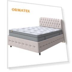 Мягкая Кровать Орматек Como (Veda) 4 Grand (Ткань: Рогожка Тетра Бежевый) 80x220