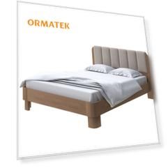 Мягкая Кровать Орматек Wood Home 2 (Ткань: Микрофибра Антик (сосна) с брашированием/Diva Тауп) 90x220