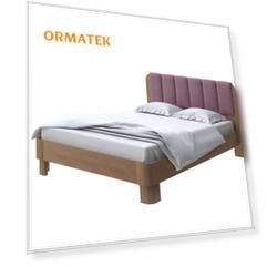 Мягкая Кровать Орматек Wood Home 2 (Ткань: Микрофибра Антик (сосна) с брашированием/Diva Вяленая слива) 80x220