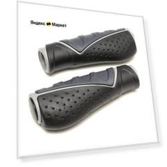 Грипсы для велосипеда VELO VLG-709AD3 черный/серый
