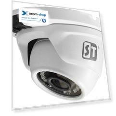 Видеокамера IP Space Technology ST-S5501 POE (2,8mm) 5MP (2592*1944), уличная купольная с ИК подсветкой до 20 м, 18 SMD LED, 1/2,5" Progressive Scan C