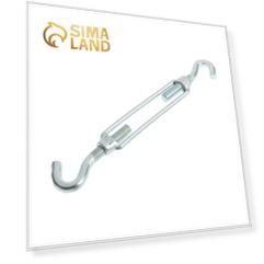 Талреп крюк-крюк ТУНДРА krep, DIN1480, М10, оцинкованный, 1 шт