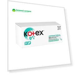 Прокладки Kotex ежедневные Антибактериальные 20 шт