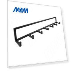 Металлокаркас вешалка для прихожей 800x95x125мм черный (RAL 9005, муар) (MF.01.800x95x125.BLC)