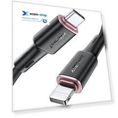 Кабель ACEFAST C2-01 USB Type-C/Lightning для подзарядки/передачи данных, чёрный