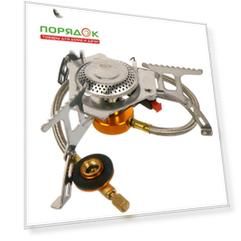 Плита газовая портативная портативная, 1 конфорка, для резьбовых баллонов, пьезо, T2022-7087