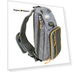 Сумка-рюкзак рыболовная "следопыт" Sling Shoulder Bag, 44х24х17 см, цв. серый