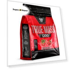 Гейнер BSN True-Mass 1200, 4700 г, клубничный молочный коктейль