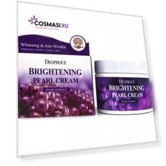 крем для лица питательный с экстрактом жемчуга deoproce moisture brightening pearl cream