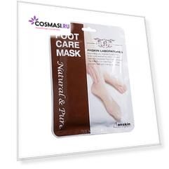 маска для ног увлажняющая anskin natural & pure foot moisture mask