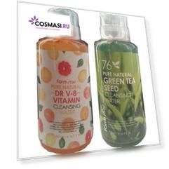 очищающая вода farmstay pure natural cleansing water