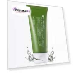 пенка для умывания рисовая mizon rice real cleansing foam
