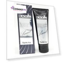 пенка очищающая с муцином черной улитки farmstay black snail deep cleansing foam