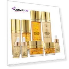набор средств с золотом для интенсивного восстановления кожи bergamo gold skin care set
