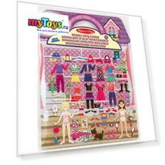 Набор со стикерами и фоном "Магазин одежды", Melissa & Doug