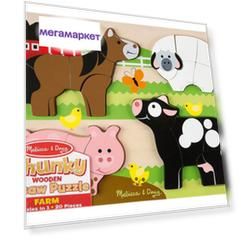 Пазл Melissa & Doug деревня 20 деталей