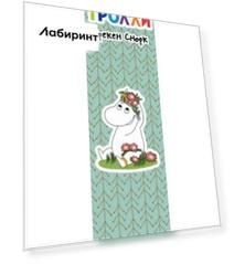 Закладка с резинкой "Муми-тролли"