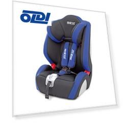 Детское автокресло Sparco (F 1000K),  группы 1/2/3 (9-36 кг/9 мес-12 лет) полиэстер + объёмная сетчатая ткань, чёрн./синий, 1/2