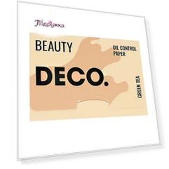 Салфетки для лица DECO. матирующие с экстрактом зеленого чая 100 шт