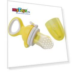 Ниблер с силиконовой сеточкой Happy Baby, lemon