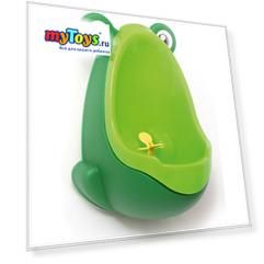 Детский писсуар на присосках Roxy-Kids Лягушка, зеленый