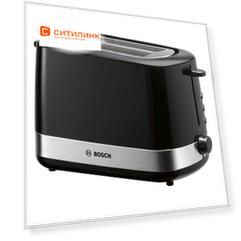 Тостер Bosch TAT7403, черный