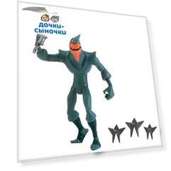 Фигурка Черепашки Ниндзя Rotmnt Солдат Оригами Фут 12 см