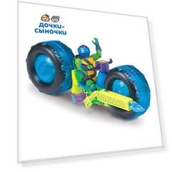 Мотоцикл Черепашки Ниндзя с фигуркой Лео