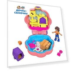 Игровой набор Polly Pocket Оранжевая ромашка