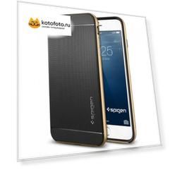 Бампер SGP Neo Hybrid Series для iPhone 6 Plus (5.5 дюйм.) SGP11068. Champagne Gold