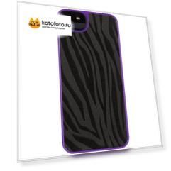 Чехол GRIFFIN Moxy Form for iPhone 5 Zebra - Black