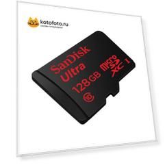Карта памяти Sandisk microSDXC 128Gb Class10 (SDSQUNS-128G-GN6TA) Ultra 80