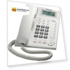 Телефон проводной Panasonic KX-TS2388RUW белый