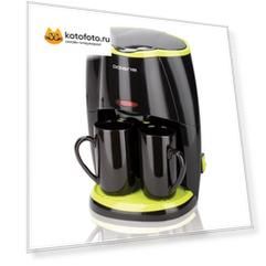 Кофеварка Polaris Pcm0210 Черный/Салатовый