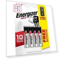 Батарейка ENERGIZER (3+1 шт) MAX E92/AAA 1,5V