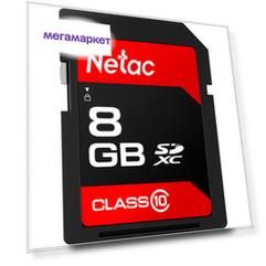 Карта памяти Netac SDHC 8Гб P600 8Gb (NT02P600STN-008G-R)