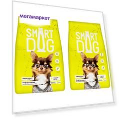 Сухой корм для собак Smart Dog с курицей и рисом, 2 шт по 18 кг