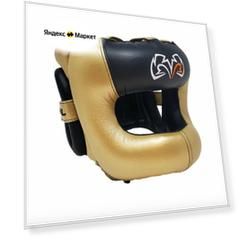 Боксерский шлем FACE-SAVER HEADGEAR, размер L/XL, золотой
