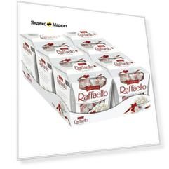Конфеты Raffaello с миндальным орехом в кокосовой обсыпке, 150г х 6 шт.