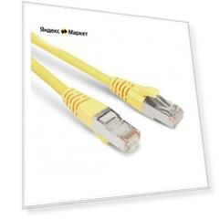 Патч-корд HYPERLINE PC-LPM-STP-RJ45-RJ45-C5e-1.5M-LSZH-YL F/UTP, экранированный, Cat.5е, LSZH, 1.5 м, желтый