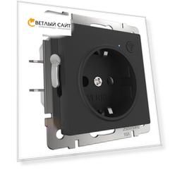 Розетка Wi-Fi (черный матовый) Werkel a056422