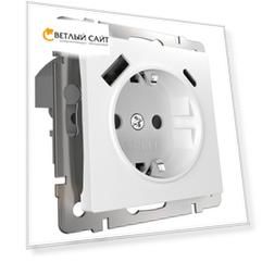 Розетка с быстрой зарядкой USB Type A+С белая Werkel a056272