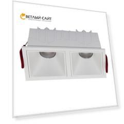 Встраиваемый светильник Maytoni Technical Alfa LED DL043-02-10W3K-SQ-W